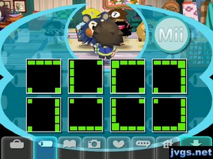 A look at my pattern slots, showing my black/green path pattern.