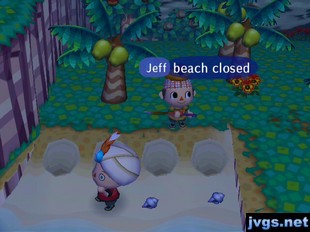 Jeff says the beach is closed, as it's fenced off with holes.