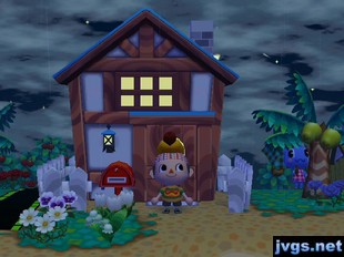 Scott stands outside of his house, now with a second floor (in ACCF).