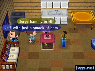 Jorge: Hammy broth. Jeff: With just a smack of ham.