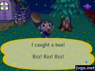 I caught a bee! Bzz! Bzz! Bzz!