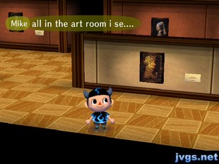 Mike: (You're) all in the art room I see...