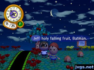 Jeff: Holy falling fruit, Batman.