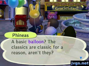 Phineas: A basic balloon? The classics are classic for a reason, aren't they?