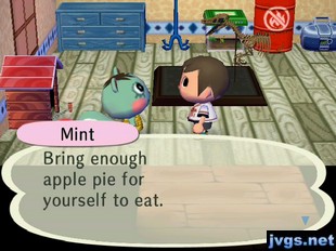 Mint: Bring enough apple pie for yourself to eat.
