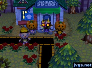 The four of us standing outside of Able Sisters.