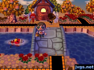 Pascal swims down the river in ACCF.