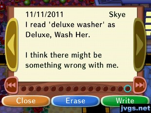 I read 'deluxe washer' as Deluxe, Wash Her. I think there might be something wrong with me. -Skye