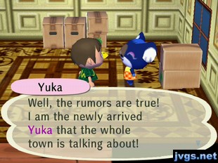 Yuka: Well, the rumors are true! I am the newly arrived Yuka that the whole town is talking about!