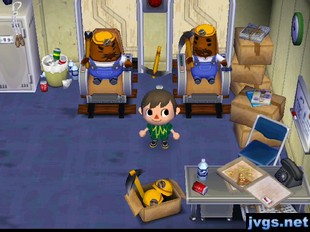 Resetti and Don both sitting in the Reset Surveillance Center.