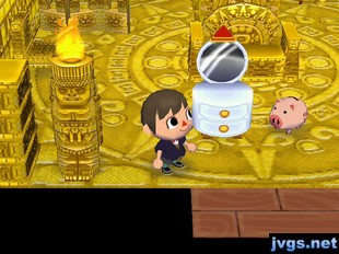 My snowman vanity (DLC) and my piggy bank.