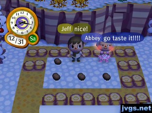 Abbey, blushing after eating a "potato" (rare mushroom): Go taste it!!!!