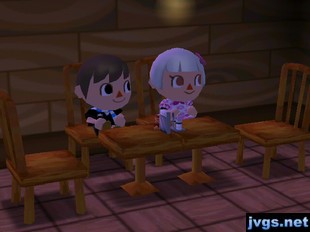 Jeff and Abbey enjoy a performance from K.K. Slider in the Roost.
