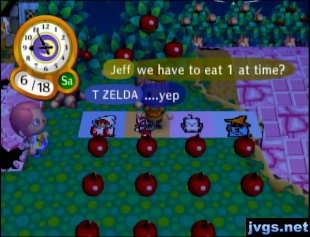 A fruit eating contest.