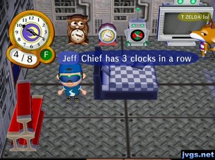 Jeff: Chief has 3 clocks in a row.