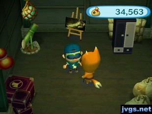 A deer scare, a warm painting, and a modern wardrobe for sale in Crazy Redd's shop.