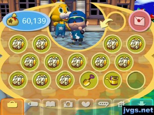 Twelve bunny foils in my pockets for Bunny Day in Animal Crossing: City Folk for Nintendo Wii.