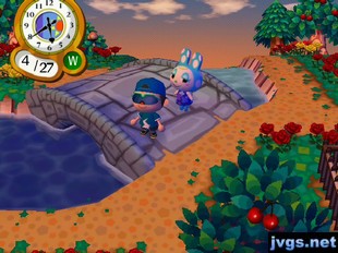 Francine looks at me creepily as my back is turned.