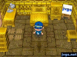 The golden wallpaper DLC on display in my upstairs room in ACCF.