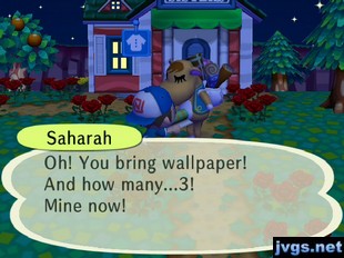 Saharah: Oh! You bring wallpaper! And how many...3! Mine now!
