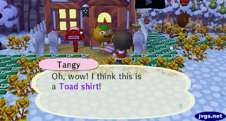 Tangy: Oh, wow! I think this is a Toad shirt!
