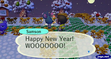 Samson: Happy New Year! WOOOOOOO!