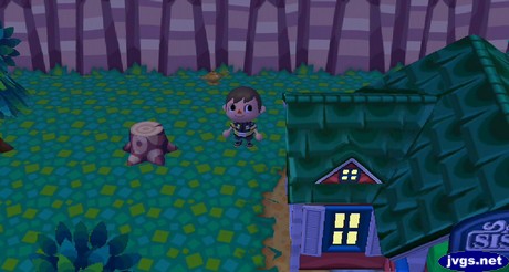 A magic lamp on the ground behind Able Sisters in Animal Crossing: City Folk.