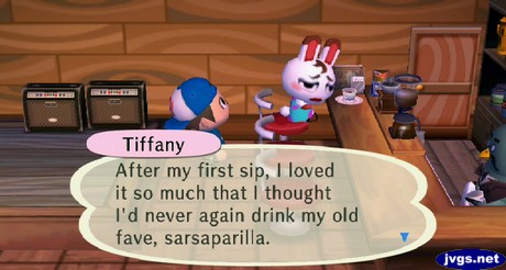 Tiffany: After my first sip, I loved it so much that I thought I'd never again drink my old fave, sarsaparilla.