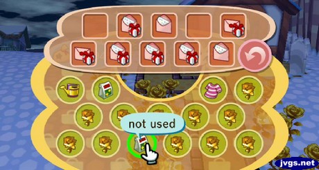An item called "not used" in Animal Crossing: City Folk that the player received in a letter from Mom.