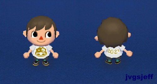 The New Year's shirt for 2021 in Animal Crossing: City Folk (ACCF).