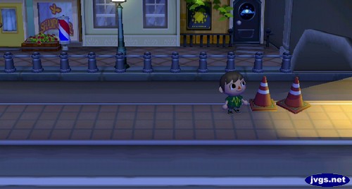 A light is on at the end of the street, indicating the Reset Center is open.