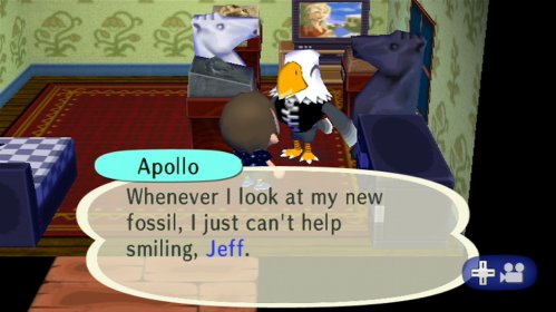 Apollo: Whenever I look at my new fossil, I just can't help smiling, Jeff.