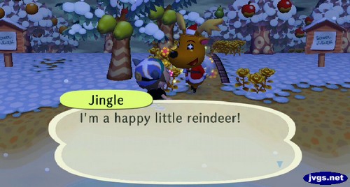 Jingle: I'm a happy little reindeer!