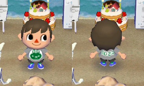 The New Year's shirt for 2023 in Animal Crossing: City Folk.