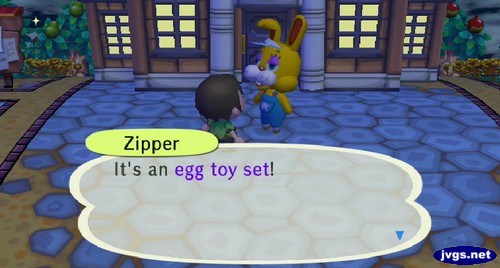 Zipper: It's an egg toy set!