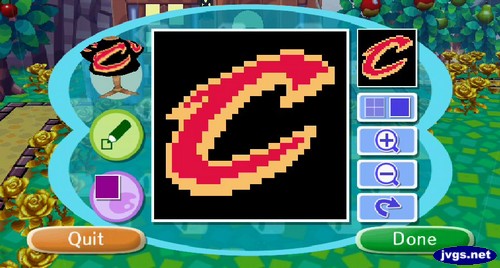 The Cleveland Cavaliers C logo in ACCF.
