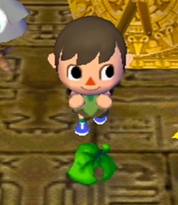 The leaf furniture item for April Fools Day in Animal Crossing: City Folk (ACCF) for Nintendo Wii.