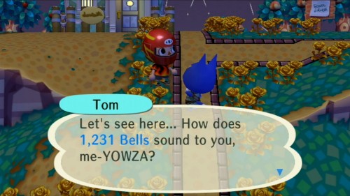 Tom: Let's see here... How does 1,231 bells sound to you, me-YOWZA?
