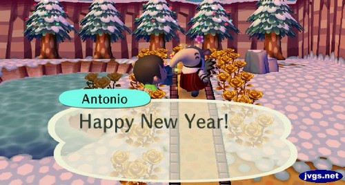 Antonio, loudly: Happy New Year!