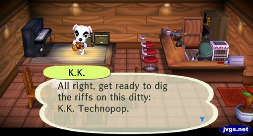 K.K.: All right, get ready to dig the riffs on this ditty: K.K. Technopop.