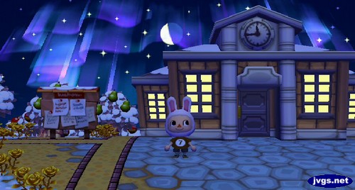 The northern lights as seen from town hall.