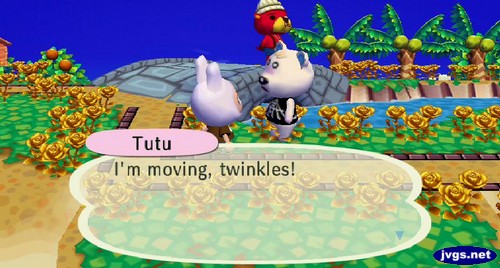 Tutu: I'm moving, twinkles!