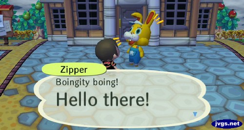 Zipper: boingity boing! Hello there!