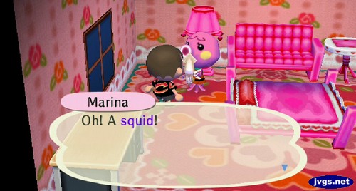 Marina: Oh! A squid!
