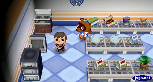 Three pieces of gray furniture on sale at Nook's shop.