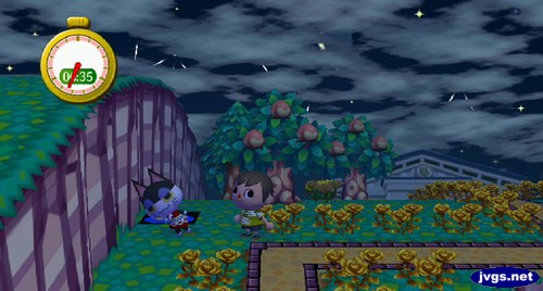 Punchy leans out from behind an off-screen tree.