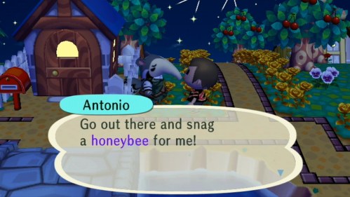 Antonio: go out there and snag a honeybee for me!