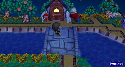 Pascal jumped into the river.