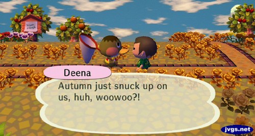 Deena: Autumn just snuck up on us, huh, woowoo?!