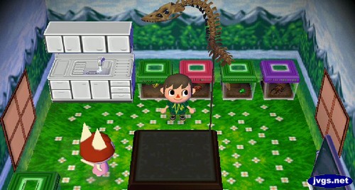 The inside of Deena's house.